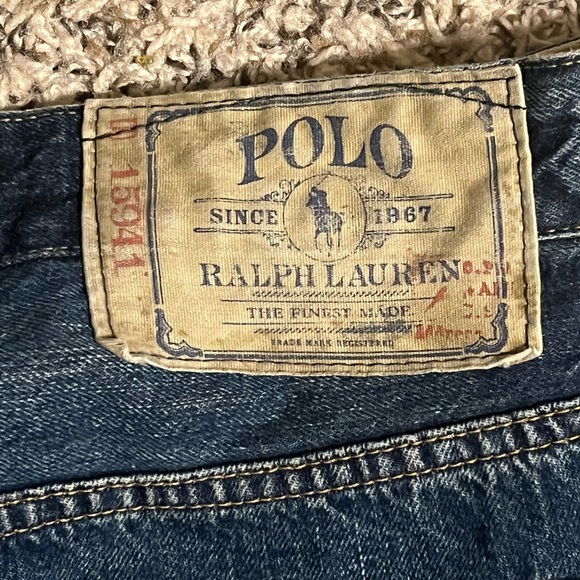 Vintage Polo Jeans Pant with front buttons and fancy rips - Picture 4 of 5